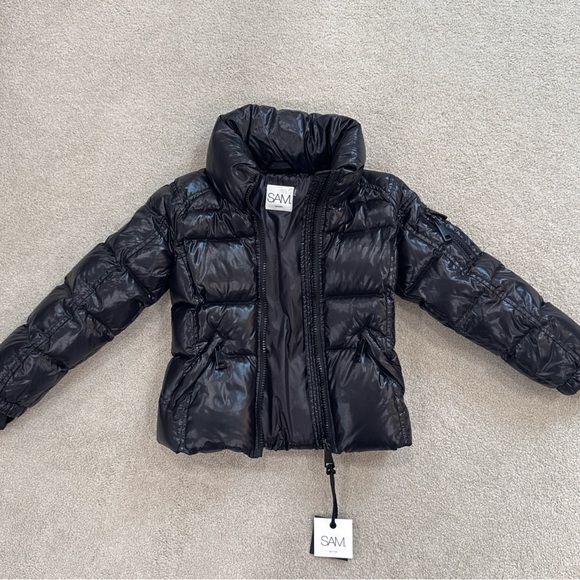 SAM. Girls' Freestyle Down Jacket Black Puffer Coat - Picture 3 of 13